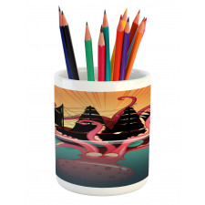 Coral Sea Monster Folk Pencil Pen Holder