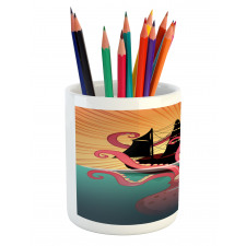 Coral Sea Monster Folk Pencil Pen Holder