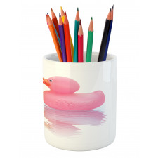 Duck Couple in Love Pencil Pen Holder