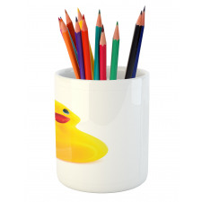 Yellow Ducky Pencil Pen Holder