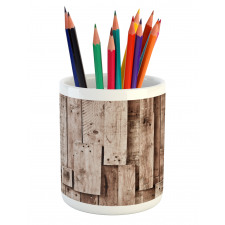 Vintage Barn Floor Art Pencil Pen Holder