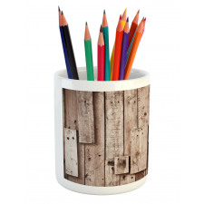 Vintage Barn Floor Art Pencil Pen Holder