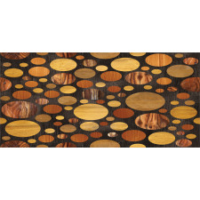 Brown Abstract Circles Pencil Pen Holder