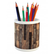 Old Floor Rustic Style Pencil Pen Holder