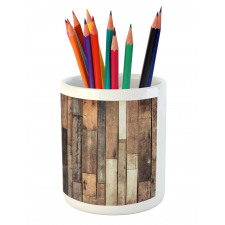 Old Floor Rustic Style Pencil Pen Holder