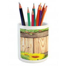 Garden Fence Butterfly Pencil Pen Holder