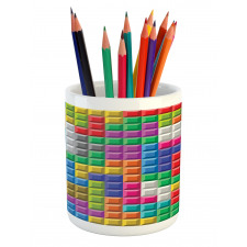 Colorful Blocks Art Pencil Pen Holder