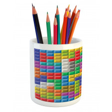 Colorful Blocks Art Pencil Pen Holder