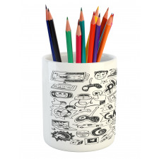 Sketch Style Gaming Pencil Pen Holder