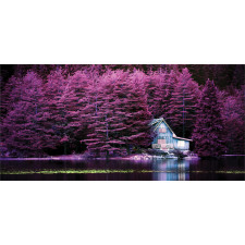 Purple Trees by Lake Pencil Pen Holder