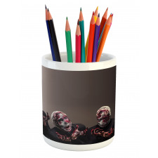 Screaming Scary Zombies Pencil Pen Holder