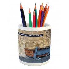 Secret Train Castle Way Pencil Pen Holder