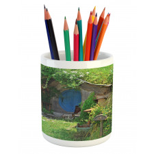 Fantasy Hobbit Land House Pencil Pen Holder