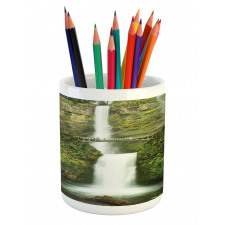 Waterfall Oregon Bridge Pencil Pen Holder