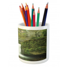 Waterfall Oregon Bridge Pencil Pen Holder