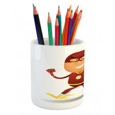 Bolt Man with Lghts Pencil Pen Holder