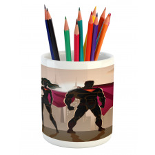 City Hero Hot Couple Pencil Pen Holder