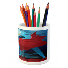 Retro Cartoon Heros Pencil Pen Holder