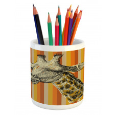 Hipster Animal Pencil Pen Holder