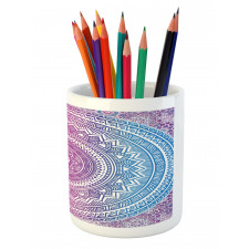 Mandala Pattern Pencil Pen Holder