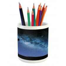 Milky Way Nİght Galaxy Pencil Pen Holder