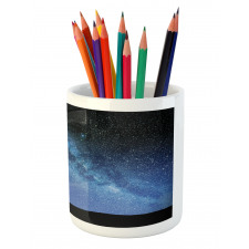 Milky Way Nİght Galaxy Pencil Pen Holder