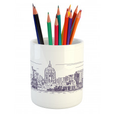 Sketchy NYC Island Pencil Pen Holder