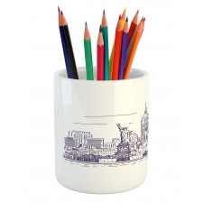 Sketchy NYC Island Pencil Pen Holder