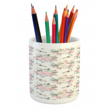 Roses Bouquet Pencil Pen Holder