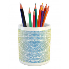 Blue Ombre Mandala Pencil Pen Holder