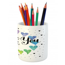 Thank You Words Color Pencil Pen Holder