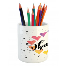 Thank You Words Color Pencil Pen Holder