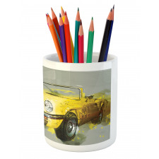 Vintage Retro Style Cuban Pencil Pen Holder