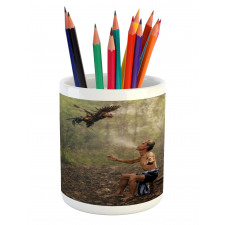 Forest Birds Eco Pencil Pen Holder