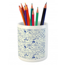 Geometry Chemistry Theme Pencil Pen Holder