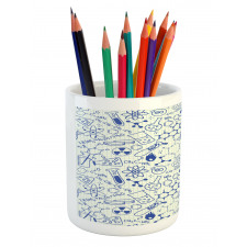 Geometry Chemistry Theme Pencil Pen Holder