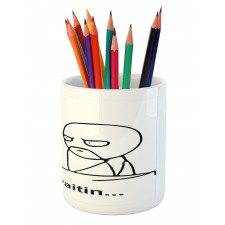 Fun Comics Meme Face Pencil Pen Holder