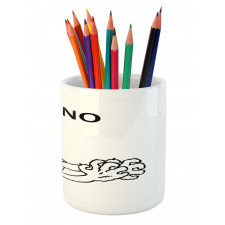 Hipster Mascot Meme Pencil Pen Holder