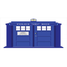 Blue Brit Phone Box Pencil Pen Holder