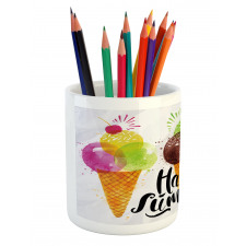 Ice Cream Cones Dessert Pencil Pen Holder