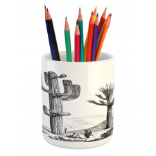 Sketchy Mexican View Pencil Pen Holder