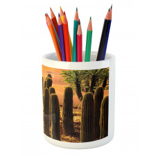 Sunset in Wild Desert Pencil Pen Holder