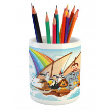 Noah's Ark in Clouds Pencil Pen Holder