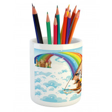 Noah's Ark in Clouds Pencil Pen Holder