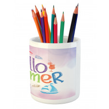 Summer Motivational Pencil Pen Holder