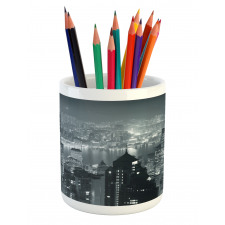 Aerial Night Landscape Pencil Pen Holder