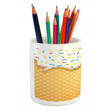 Melting Ice Cream Cones Pencil Pen Holder