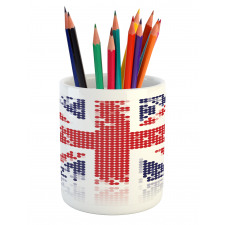 Grunge Kingdom Flag Pencil Pen Holder