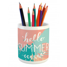 Hello Summer Lettering Pencil Pen Holder