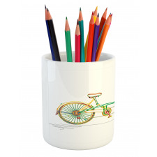 Tandem Bike Design Pencil Pen Holder